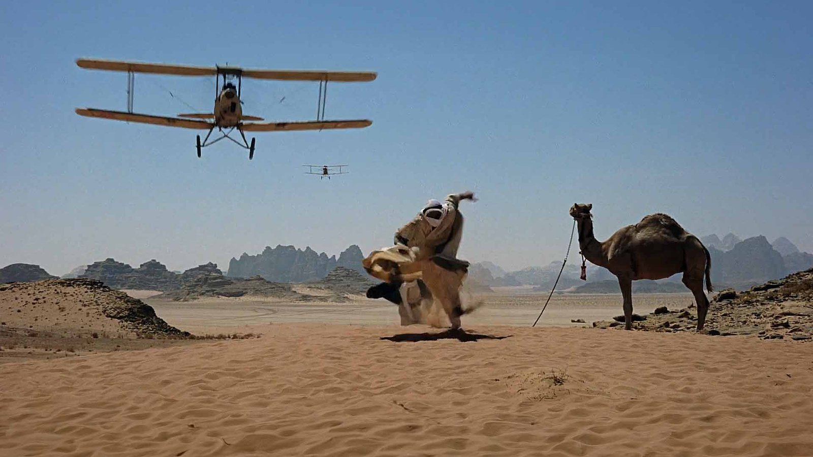 Panoramic desert scene from Lawrence of Arabia directed by David Lean