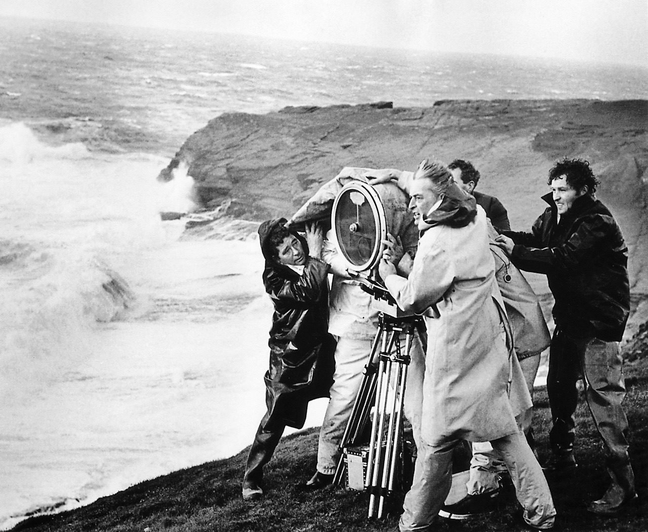 David Lean filming the storm sequence of Ryan's Daughter
