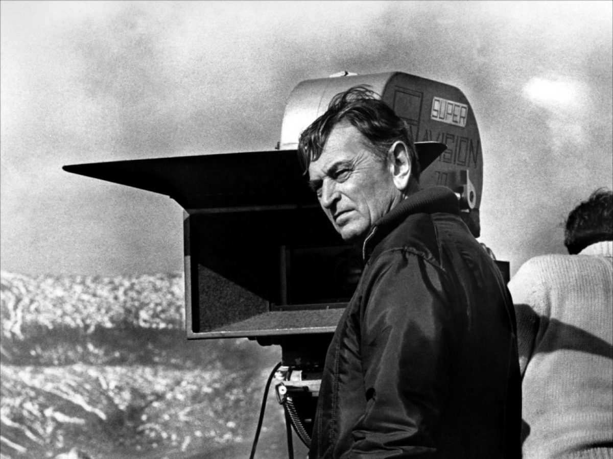 David Lean on the set of Doctor Zhivago